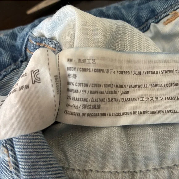 Hollister High-Rise Straight-Leg Denim Mom Jeans in Medium Blue Wash - Picture 6 of 6